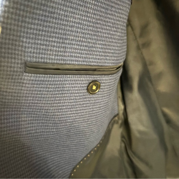 Banana Republic Tailored Fit Blue Textured Blazer | 42L /Office / Business/Mens - Picture 6 of 7